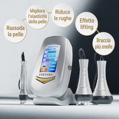 3in1 40K Macchina per Cavitazione RF, Dispositivo Dimagrante per la Scultura del Corpo, 3 Testine Massaggianti per Grasso Addominale, Vita, Braccia, Gambe, Glutei
