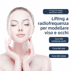 Mini 3in1 RF Dispositivo di bellezza Ringiovanimento Lifting Rimozione delle rughe Rassodamento della pelle per viso e occhi