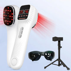 Dispositivo Portatile Wireless per Laserterapia 650 nm + 808 nm a Doppia Lunghezza d’Onda, Laser Palmare per Sollievo da Dolori Articolari, Muscolari e dei Tessuti Profondi