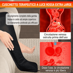Stivali per fototerapia a luce rossa e infrarossa a 528 LED di qualità medica per gambe e piedi