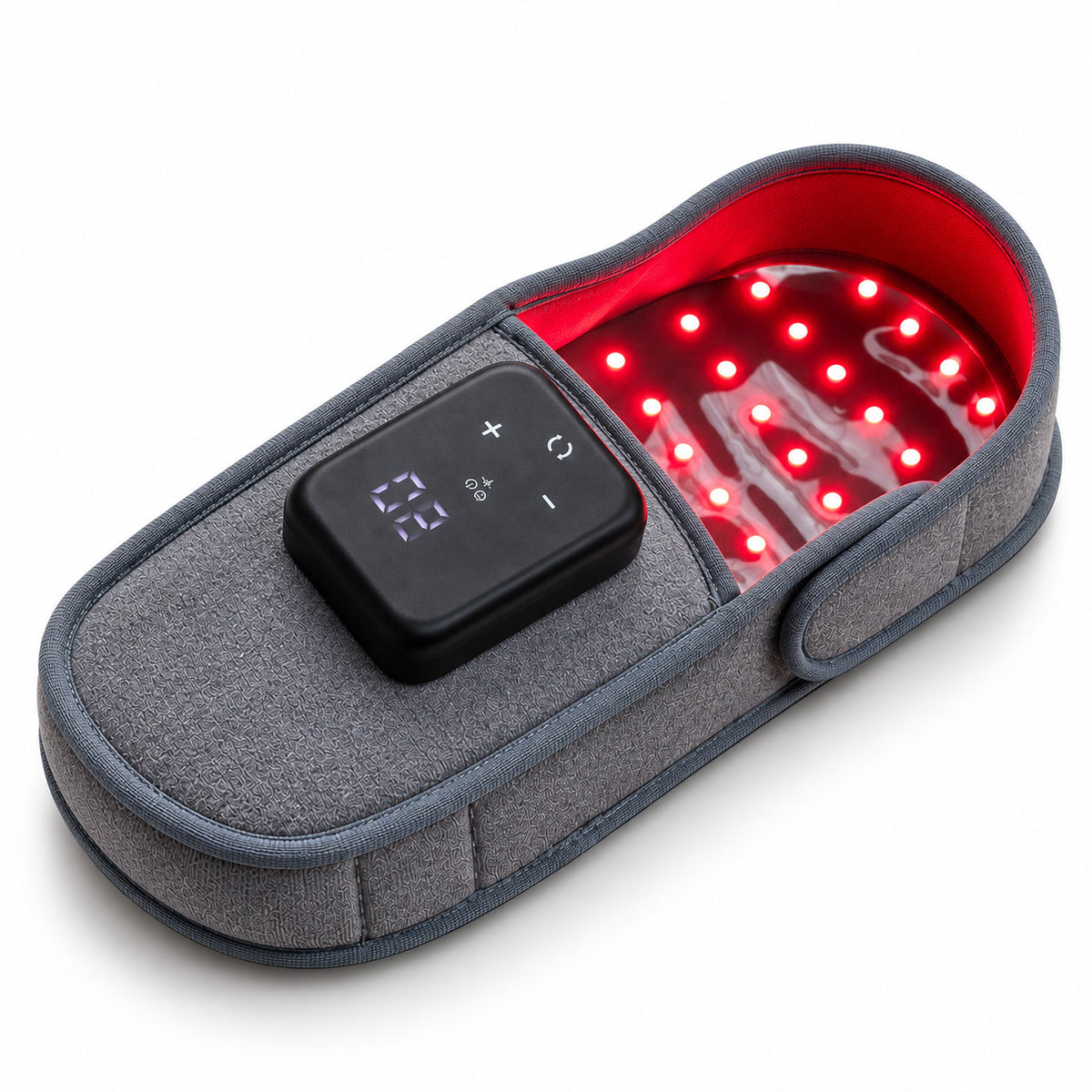 Pantofole LED 90 Lampade – Luce Rossa & Infrarossi, Terapia Senza Fili per Sollievo Profondo dal Dolore e Recupero, Fisioterapia Domestica