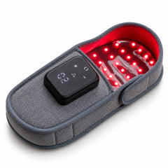 Pantofole LED 90 Lampade – Luce Rossa & Infrarossi, Terapia Senza Fili per Sollievo Profondo dal Dolore e Recupero, Fisioterapia Domestica