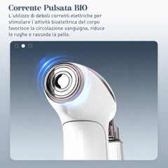 FREYARA Dispositivo di Bellezza Viso 3-in-1 Anti-Aging con Nano Spray, Microcorrente MIFR e Luce LED Blu – Lifting Viso, Trattamento Acne, Rimodellamento Mandibola, Idratazione e Lenitivo